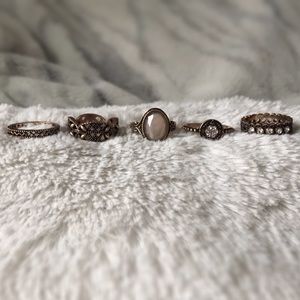 Bronze Ring Set with stones